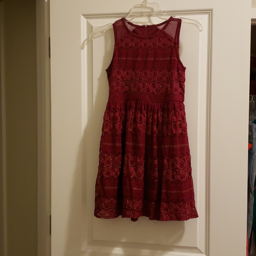 🚨🚨🚨Brand new burgundy/gold girls dress🚨🚨🚨